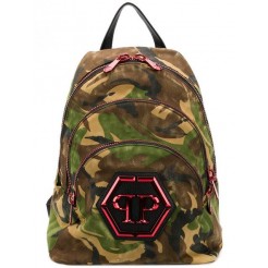 Philipp Plein Camouflage Triple Zip Backpack Men 50 Bags Backpacks