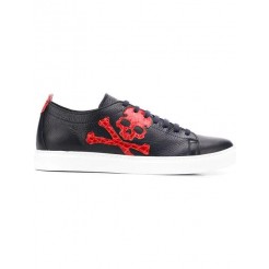 Philipp Plein Skull Low Tops Men 1414 Dark Blu/dark Blu Shoes Low-tops Lowest Price Online