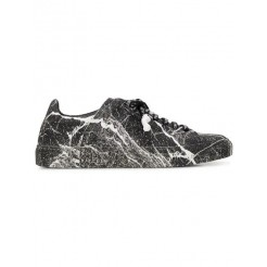 Philipp Plein Paint-effect Low Top Sneakers Men 02 Black Shoes Low-tops Exclusive Deals