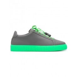 Philipp Plein Contrast Low-top Sneakers Men 10 Grey Shoes Low-tops Best Discount Price