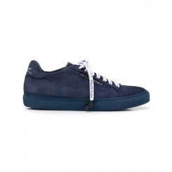 Philipp Plein Logo Low-top Sneakers Men 14 Dark Blue Shoes Low-tops Factory Wholesale Prices