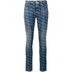 Philipp Plein Multi Logo Skinny Jeans Women 14ee Summer Breeze Clothing Exclusive Deals