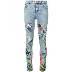 Philipp Plein Creature Print Skinny Jeans Women 07ce California Clothing Worldwide Shipping