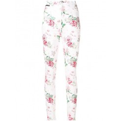 Philipp Plein Embellished Rose Print Jeans Women 01ig I Got White Clothing Skinny Various Colors