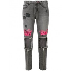 Philipp Plein Play Dirty Miss My Daddy Jeans Women 10wp What`s The Price Clothing Straight-leg