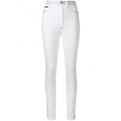 Philipp Plein Crystal Embellished Skinny Jeans Women 01ig I Got White Clothing