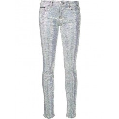 Philipp Plein Crystal Slim Fit Jeans Women 07il L.a.livin Clothing Skinny Top Designer Collections