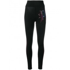 Philipp Plein P Embellished Leggings Women 02 Black Clothing New Arrival