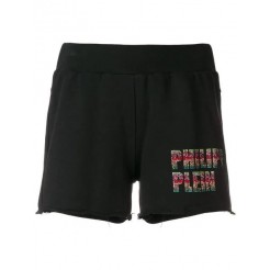 Philipp Plein Plein Embellished Shorts Women 02 Black Clothing Short Top Designer Collections