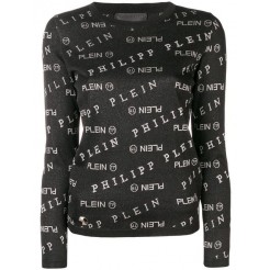Philipp Plein Logo Print Jersey Women 02 Black Clothing T-shirts & Jerseys Fabulous Collection