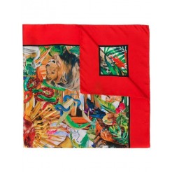 Philipp Plein Jungle Foulard Women 13 Red Accessories Scarves Big Discount On Sale