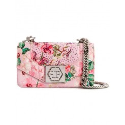 Philipp Plein Flowers Shoulder Bag Women 03 Rose / Pink Bags Clearance Prices