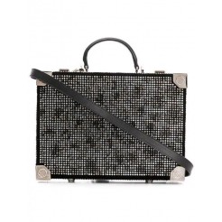 Philipp Plein Maculate Crystal Embellished Box Bag Women 02 Black Bags Tote