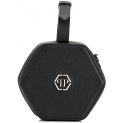 Philipp Plein Logo Geometric Box Bag Women 02 Black Bags Clutch Affordable Price