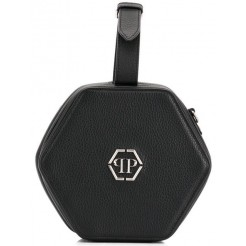 Philipp Plein Logo Geometric Box Bag Women 02 Black Bags Clutch Affordable Price