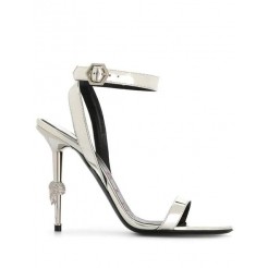 Philipp Plein Silver Statement Sandals Women 70 Shoes High Quality Guarantee