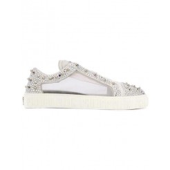 Philipp Plein Crystal Embellished Sneakers Women 01 White Shoes Trainers Reliable Reputation