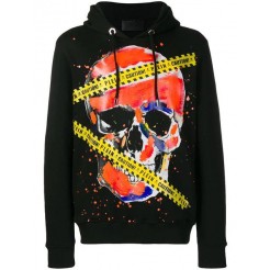 Philipp Plein Skull Print Hoodie Men 02 Black Clothing Hoodies Top Designer Collections