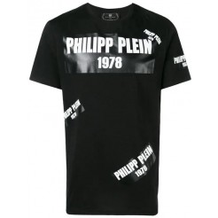 Philipp Plein Platinum Cut Multi Logo T-shirt Men 02 Black Clothing T-shirts