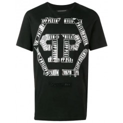 Philipp Plein Logo Patch T-shirt Men 02 Black Clothing T-shirts Fabulous Collection