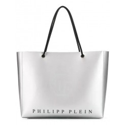 Philipp Plein Metallic Tote Bag Women 70 Silver Bags Shoulder Fast Delivery