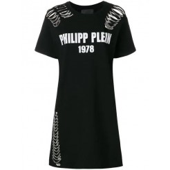 Philipp Plein 1978 Dress Women 02 Black Clothing Day Dresses Huge Discount