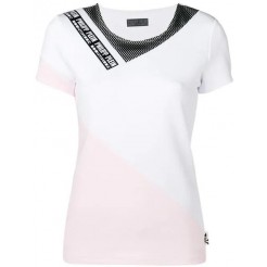 Philipp Plein Stripes T-shirt Women 0103 White/rose Clothing T-shirts & Jerseys Entire Collection