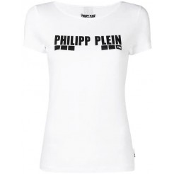 Philipp Plein Logo Print T-shirt Women 01 White Clothing T-shirts & Jerseys Authorized Dealers