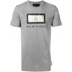 Philipp Plein Dollar Bill Patch T-shirt Men 10 Clothing T-shirts Top Brand Wholesale Online