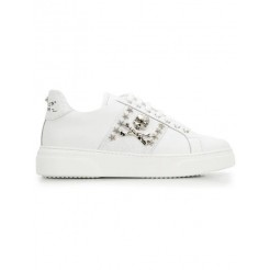 Philipp Plein Skull Star Studded Sneakers Women 70 Silver Shoes Trainers Online Shop