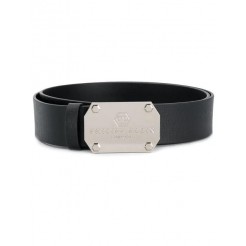 Philipp Plein Logo Plaque Belt Men 02 Black Accessories Belts Top Brand Wholesale Online