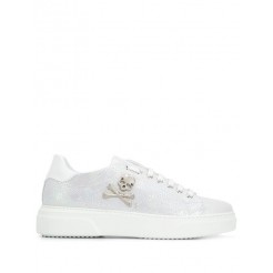 Philipp Plein Skull Lace-up Sneakers Women 01 White Shoes Trainers Gorgeous