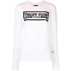 Philipp Plein Logo Sweatshirt Women 0103 White Rose Clothing Sweatshirts Discount Save Up To