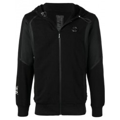 Philipp Plein Hooded Sports Jacket Men 02 Black Clothing Sport Jackets & Wind Breakers Online Here