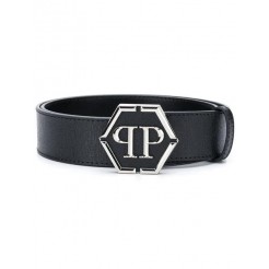 Philipp Plein Logo Buckle Belt Men 02 Black Accessories Belts Enjoy Great Discount