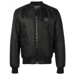 Philipp Plein Scarface Bomber Jacket Women 02 Black Clothing Jackets 100% High Quality Guarantee