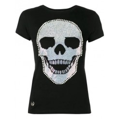 Philipp Plein Ss Skull T-shirt Women 02 Black Clothing T-shirts & Jerseys Free Delivery