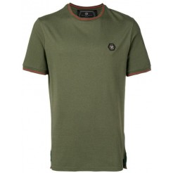 Philipp Plein Original Striped Trim T-shirt Men 65 Green Clothing T-shirts Competitive Price