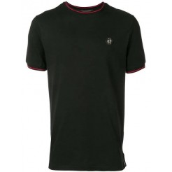 Philipp Plein Original Striped Trim T-shirt Men 02 Black Clothing T-shirts Online Here