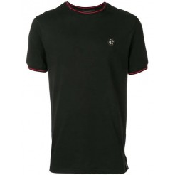 Philipp Plein Original Striped Trim T-shirt Men 02 Black Clothing T-shirts Online Here