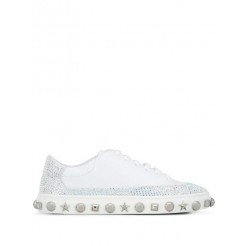 Philipp Plein Embellished Sneakers Women 02 White Shoes Trainers Biggest Discount