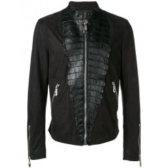 Philipp Plein Luxury Motorcycle Jacket Men 02 Black Clothing Leather Jackets Unique Design