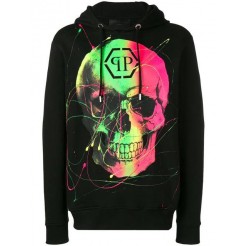 Philipp Plein Skull Print Hoodie Men 02 Black Clothing Hoodies Reliable Reputation