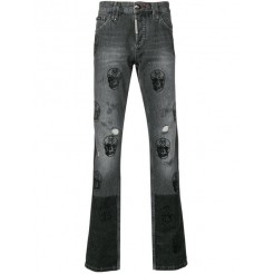 Philipp Plein Straight-cut Skull Jeans Men 10up Underground Pearl Clothing Regular & Straight-leg Reputable Site