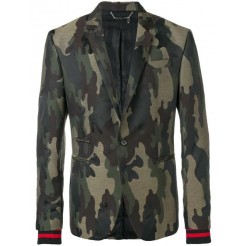 Philipp Plein Army Structured Blazer Men 50 Camouflage Clothing Blazers Luxury Fashion Brands