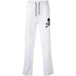 Philipp Plein Skull Detail Jogging Trousers Men 01 White Clothing Track Pants Retailer
