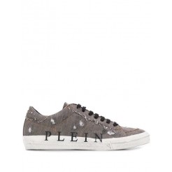 Philipp Plein Ripped Detail Sneakers Men 72 Dark Grey Shoes Low-tops Cheapest Online Price
