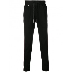 Philipp Plein Stripes Track Pants Men 0213 Black / Red Clothing Vast Selection