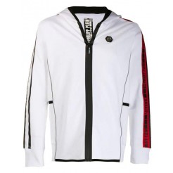 Philipp Plein Hooded Jacket Men 01 White Clothing Jackets Authentic Usa Online