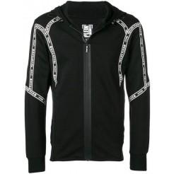 Philipp Plein Tm Zipped Hoodie Men 0201 Black/white Clothing Hoodies Catalogo